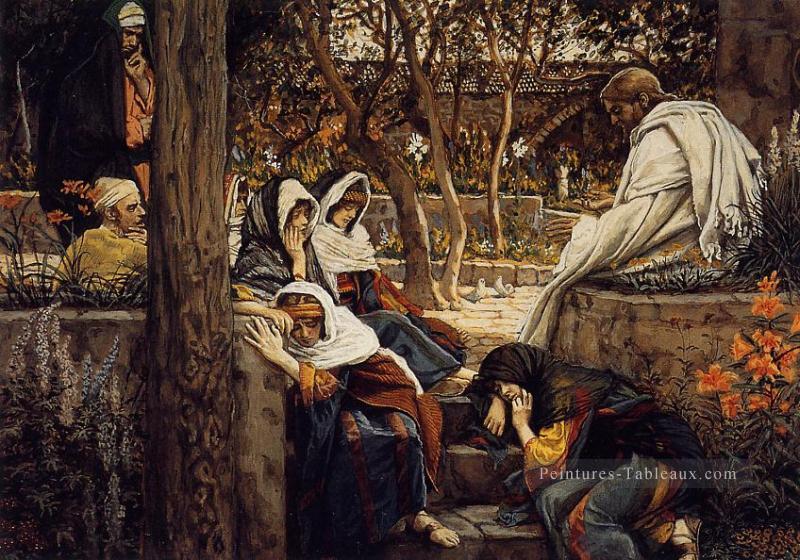 Jésus chez Bethany James Jacques Joseph Tissot Peintures à l'huile